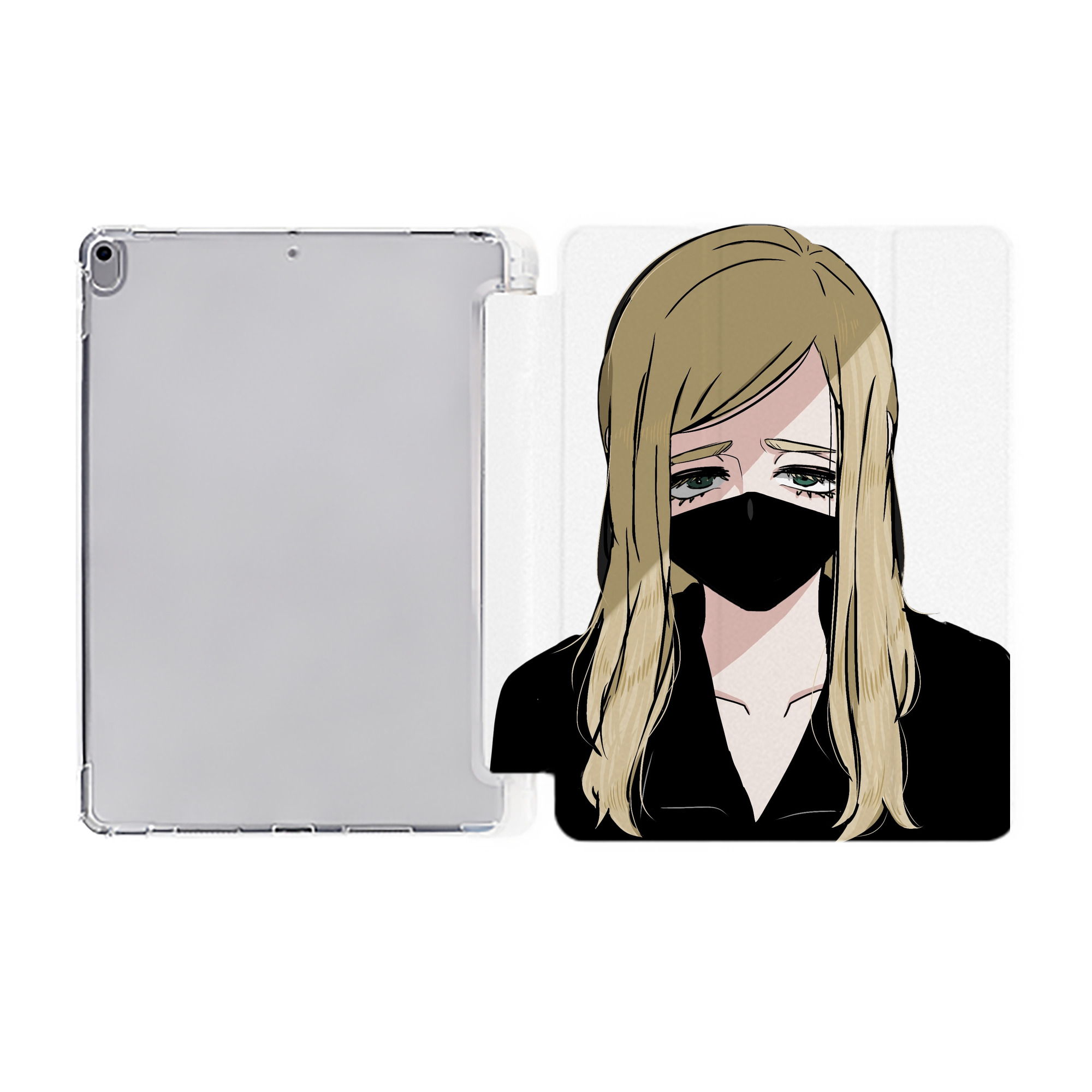 （画像用） 東京リベンジャーズ Tokyo Revengers IPad ケース ペン収納付き 三つ折りスタンド PUレザー×シリコン 対応機種9.5/10.5/10.9インチ